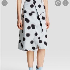 Marc Jacobs Misty polka dot unique pvc futurist skirt